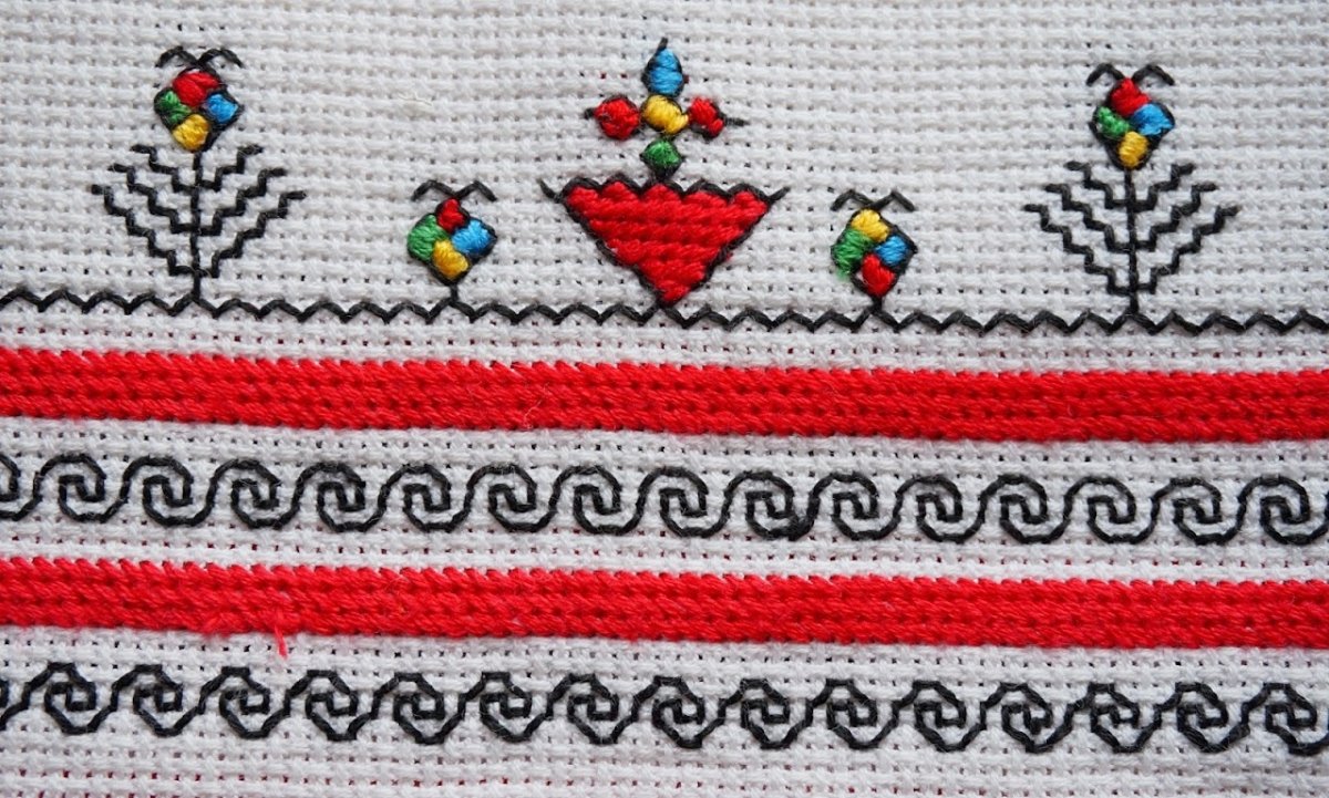 Чувашская вышивка салфетки
