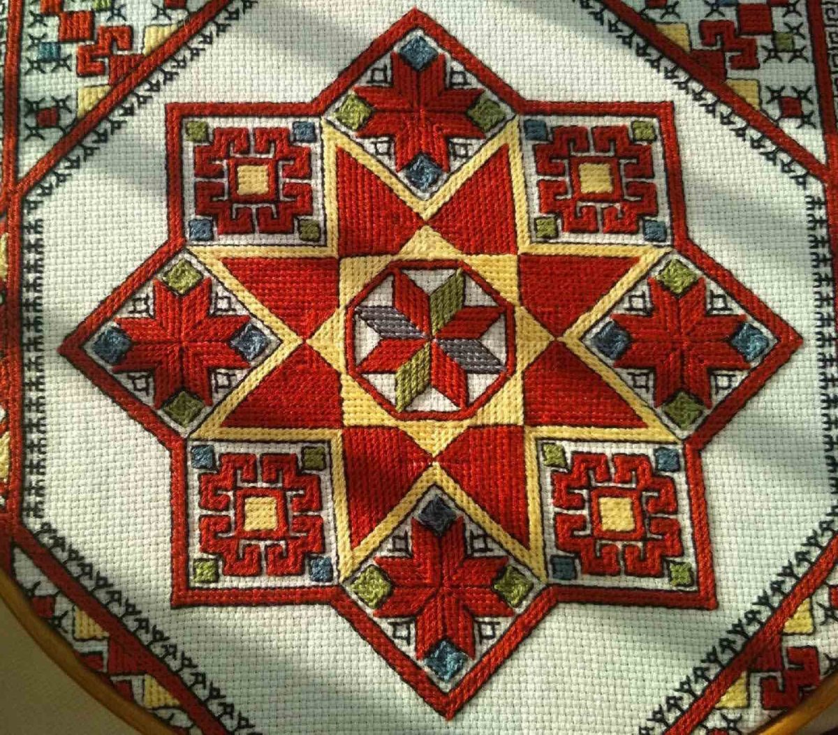 Чувашские платки вышивки