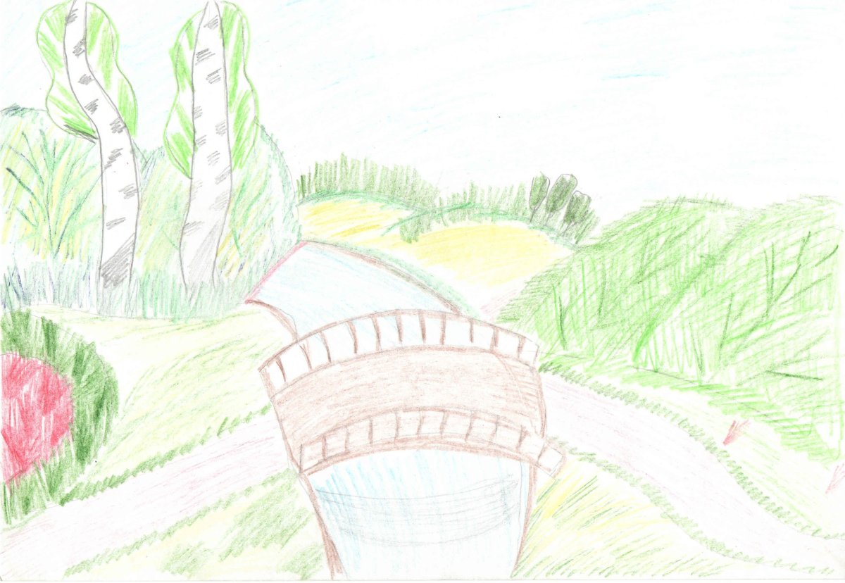 Рисунок на тему моя малая Родина