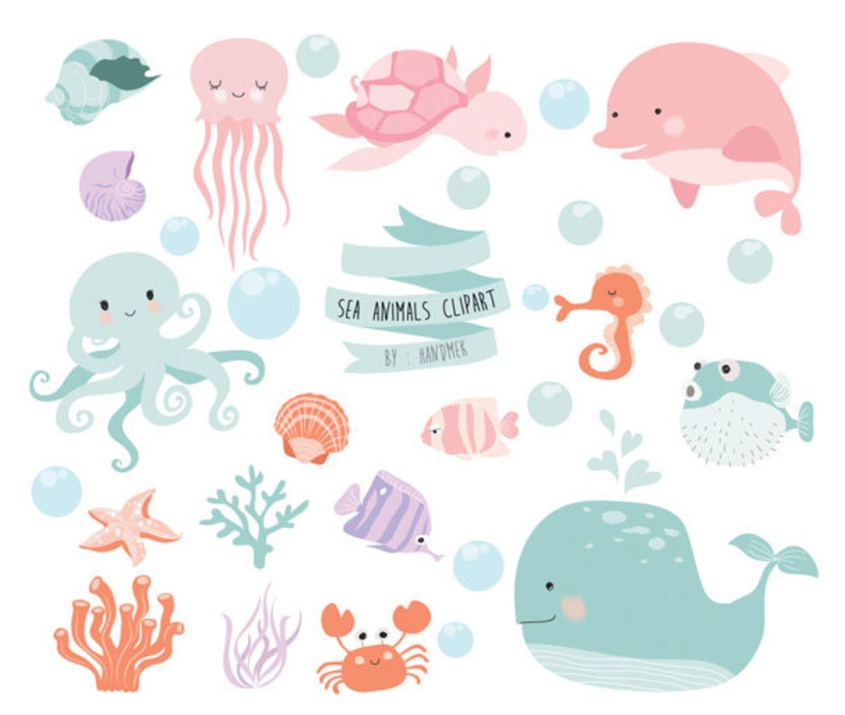 Картинки Стикеры морские