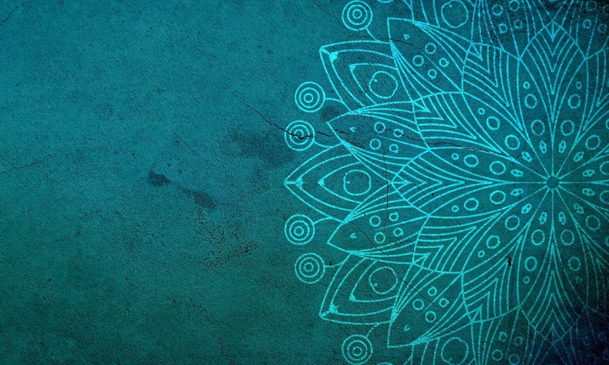 Бирюзовые цветы