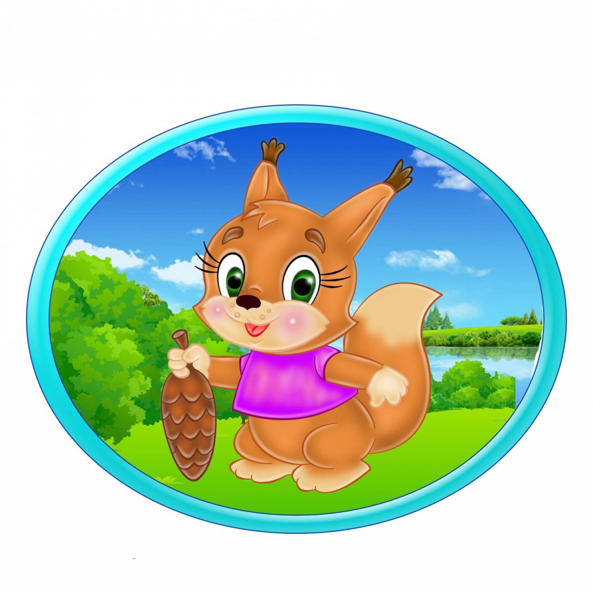 Изображение белочки для детей