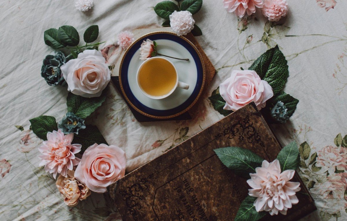 Кофе и цветы