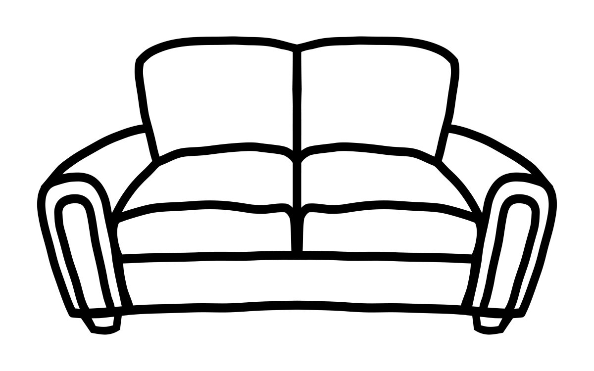 Диван вектор СВГ