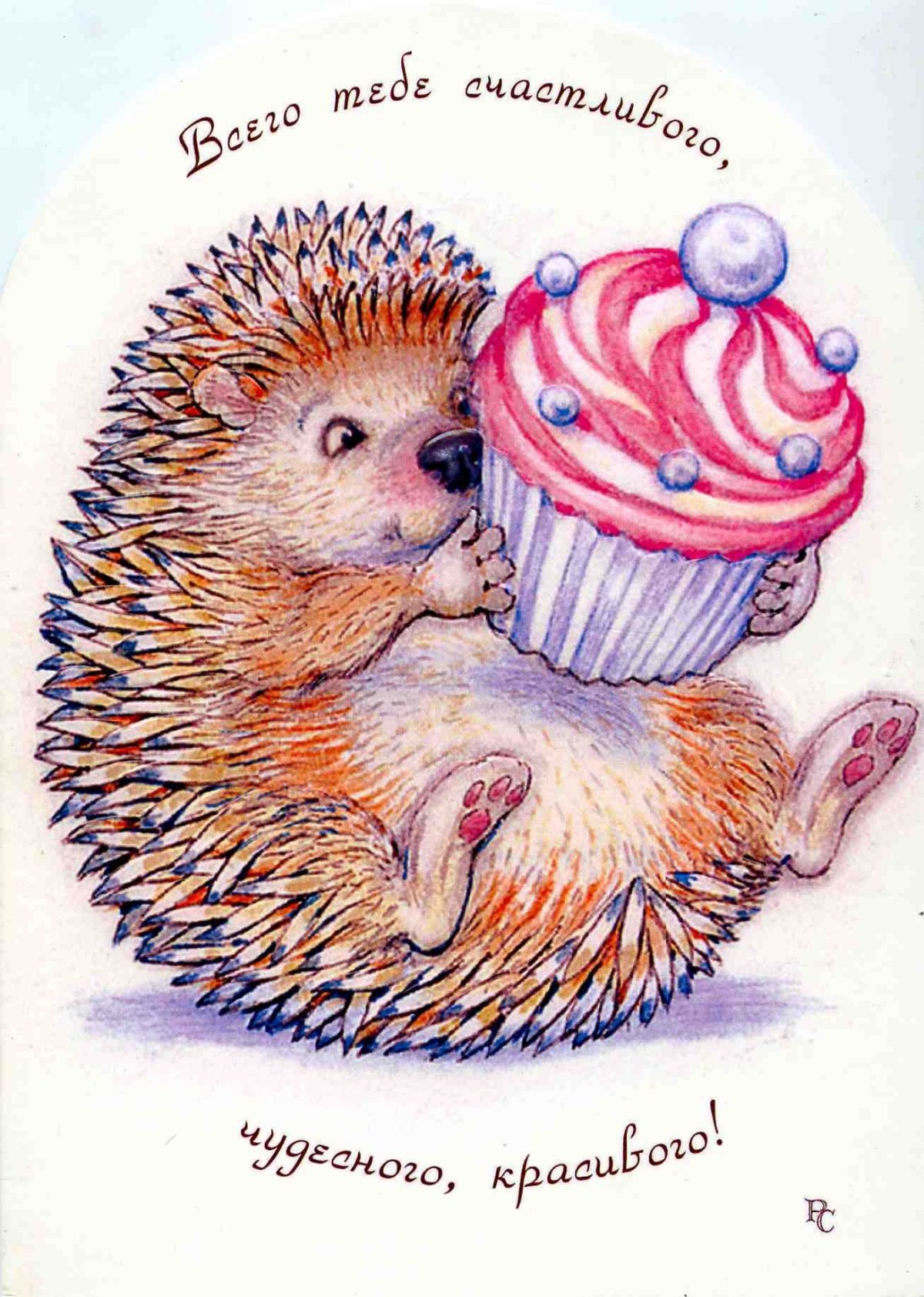 Поздравления с днём рождения Ежик