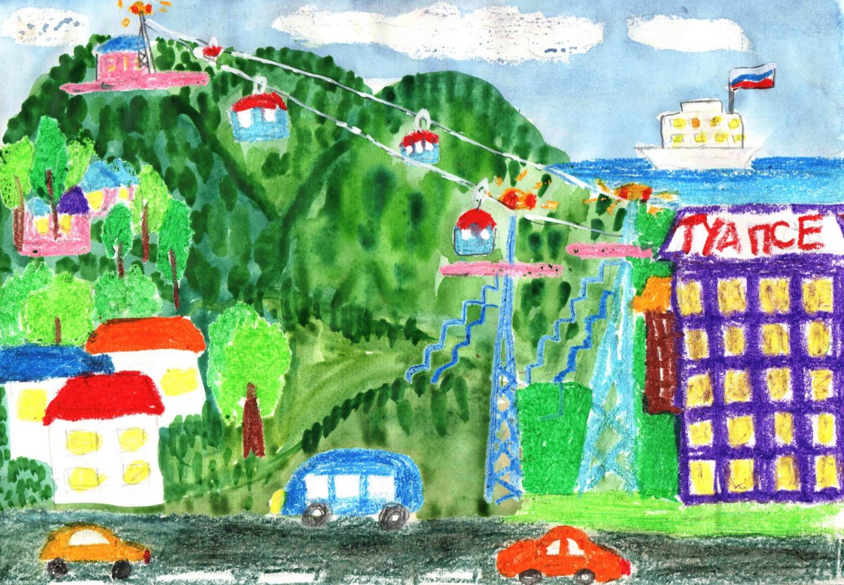 Родной край рисунки детей