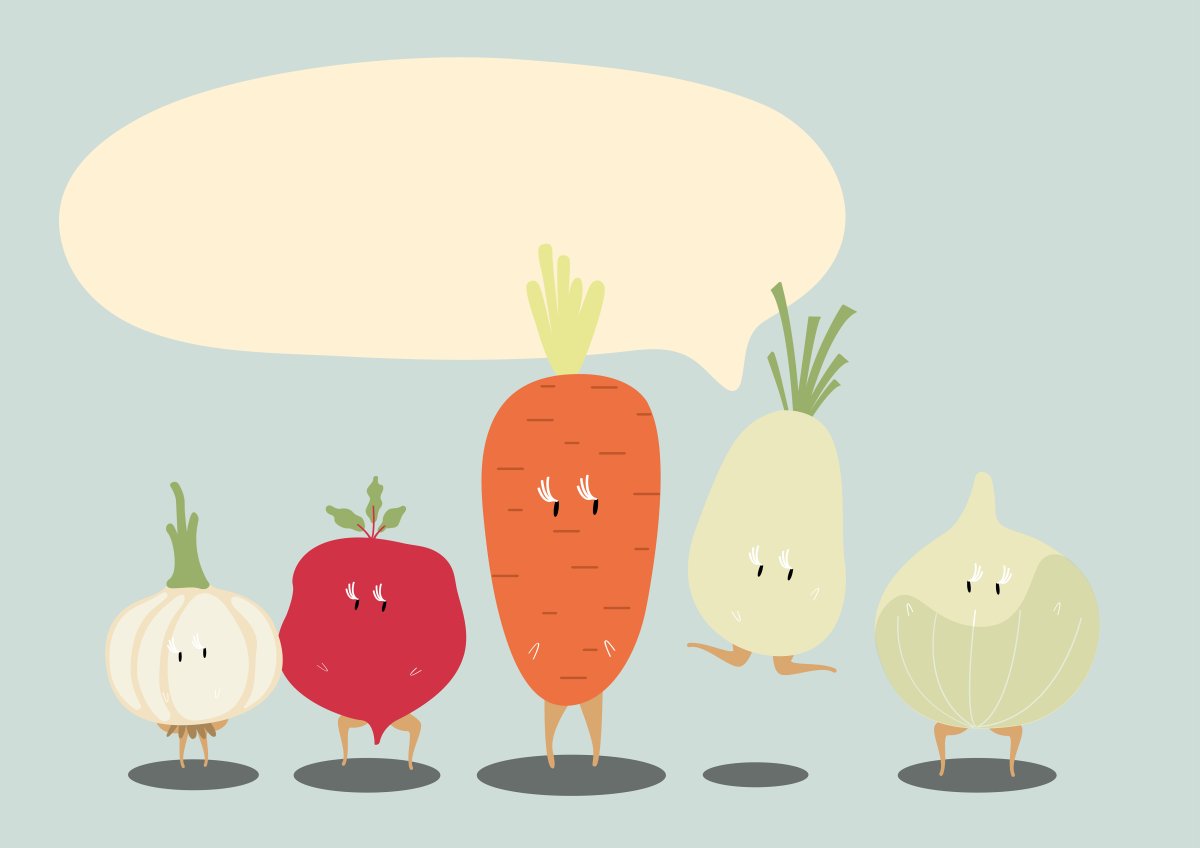 Смешные овощи вектор