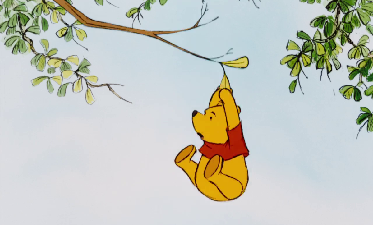 Винни пух на ветке