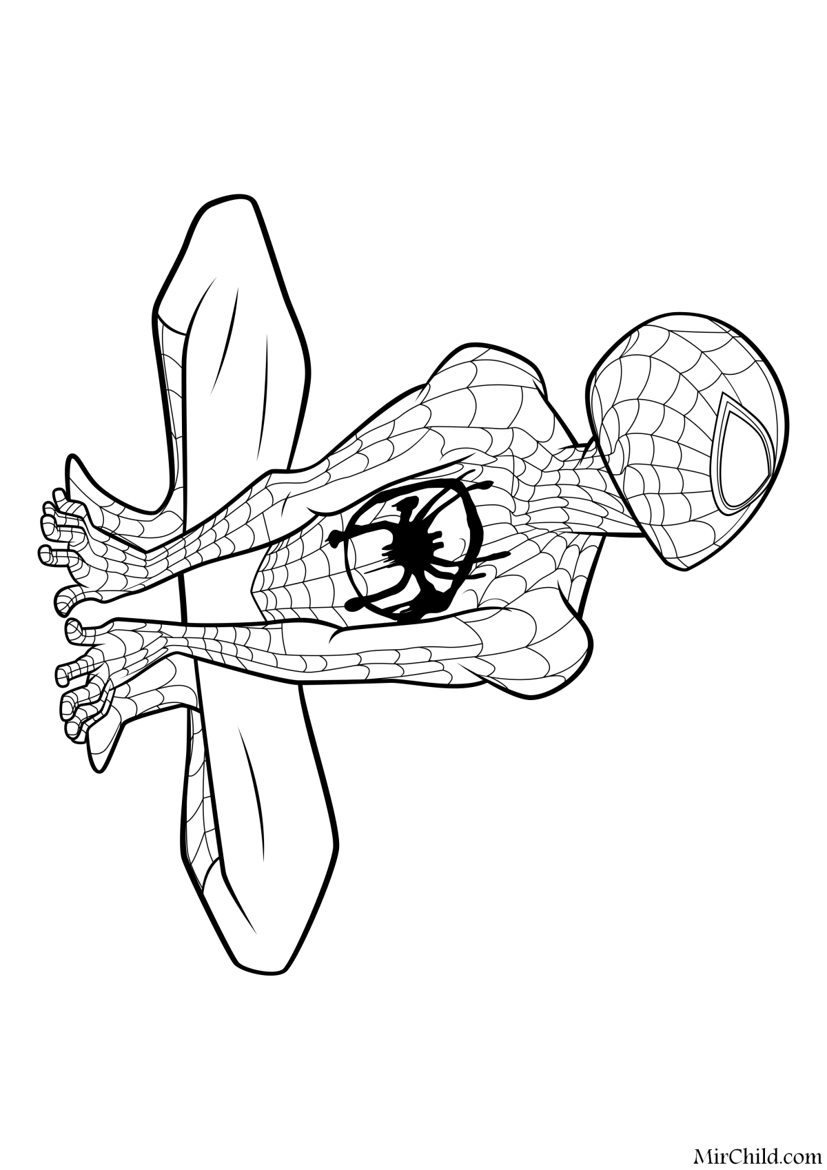 Сереногаловый раскраска