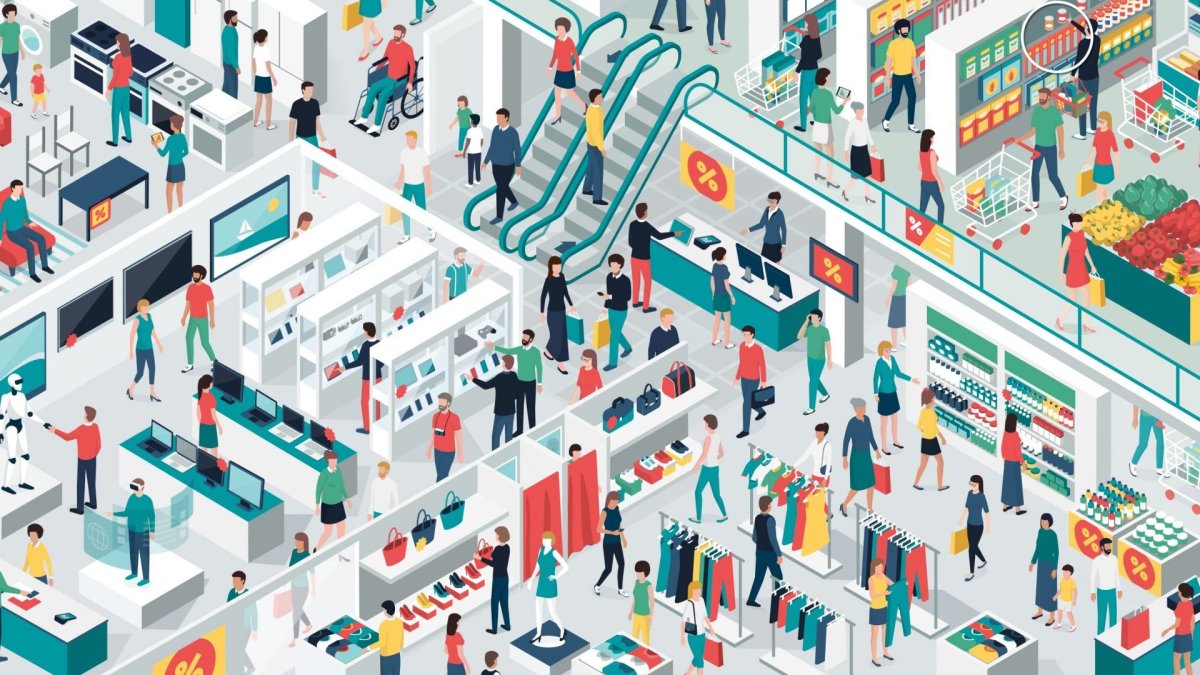 Торговый центр вектор