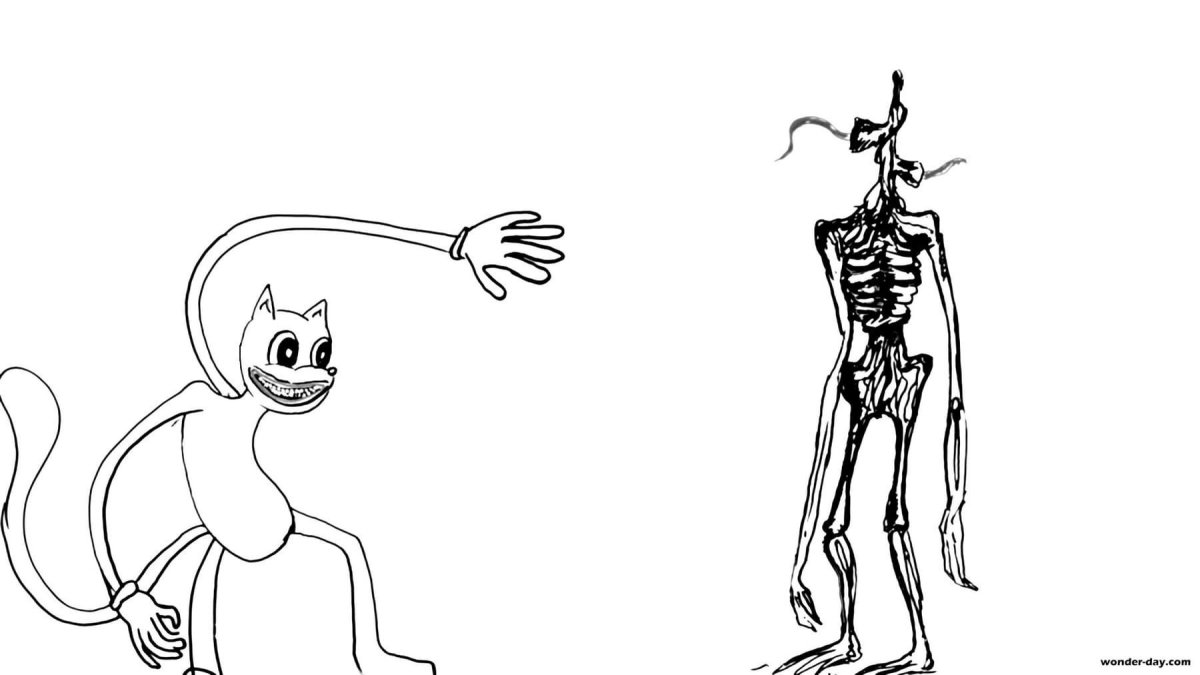 Картун Кэт раскраска