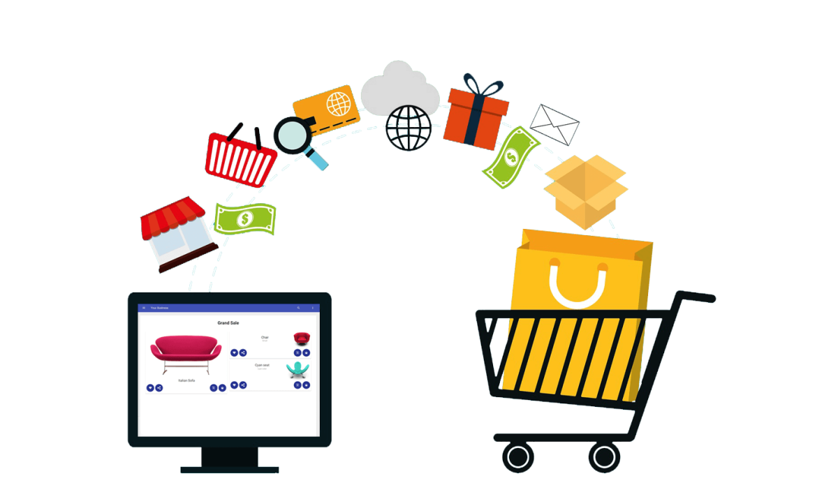 Маркетплейс иллюстрация