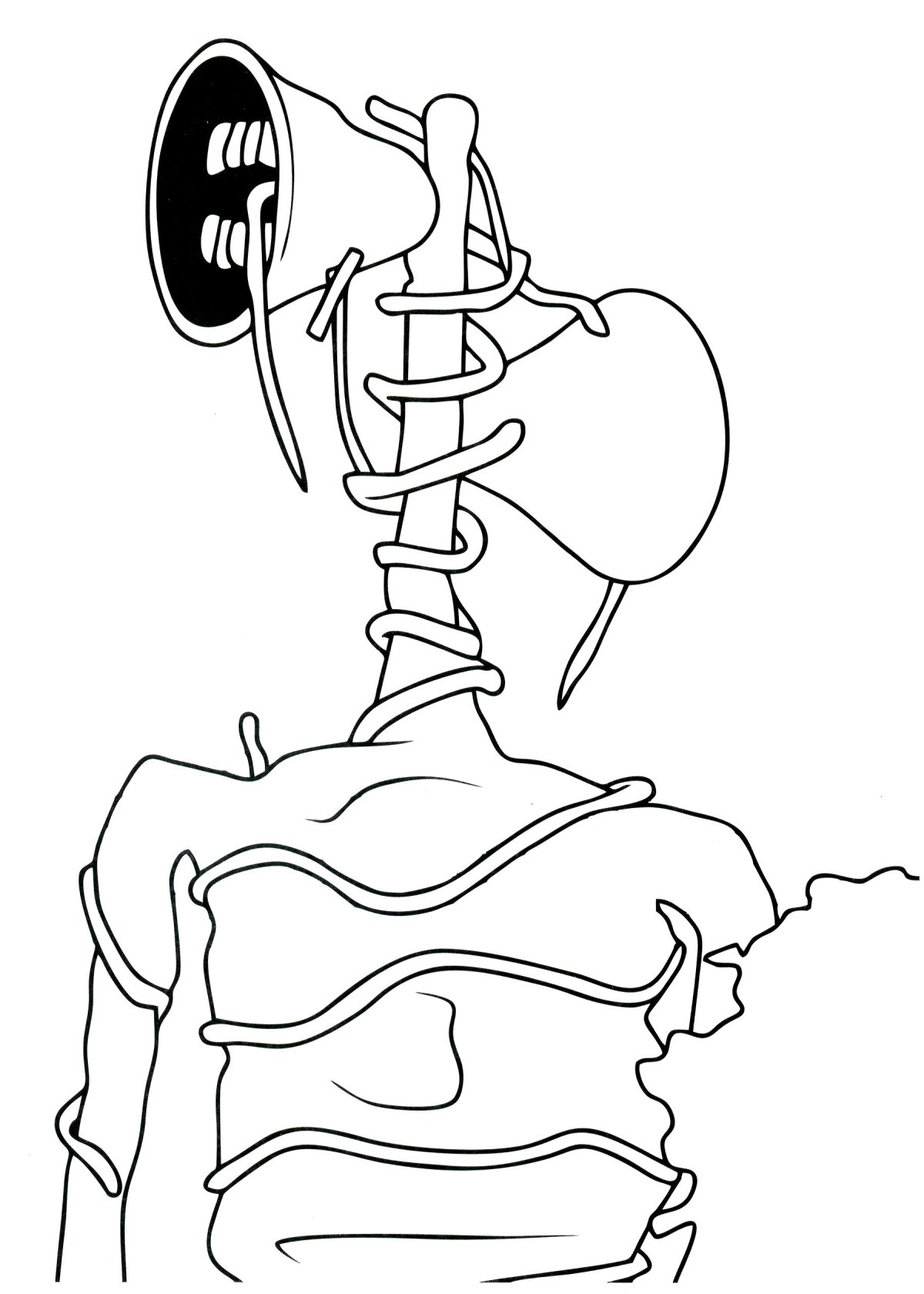 Сиреноголовый раскраска