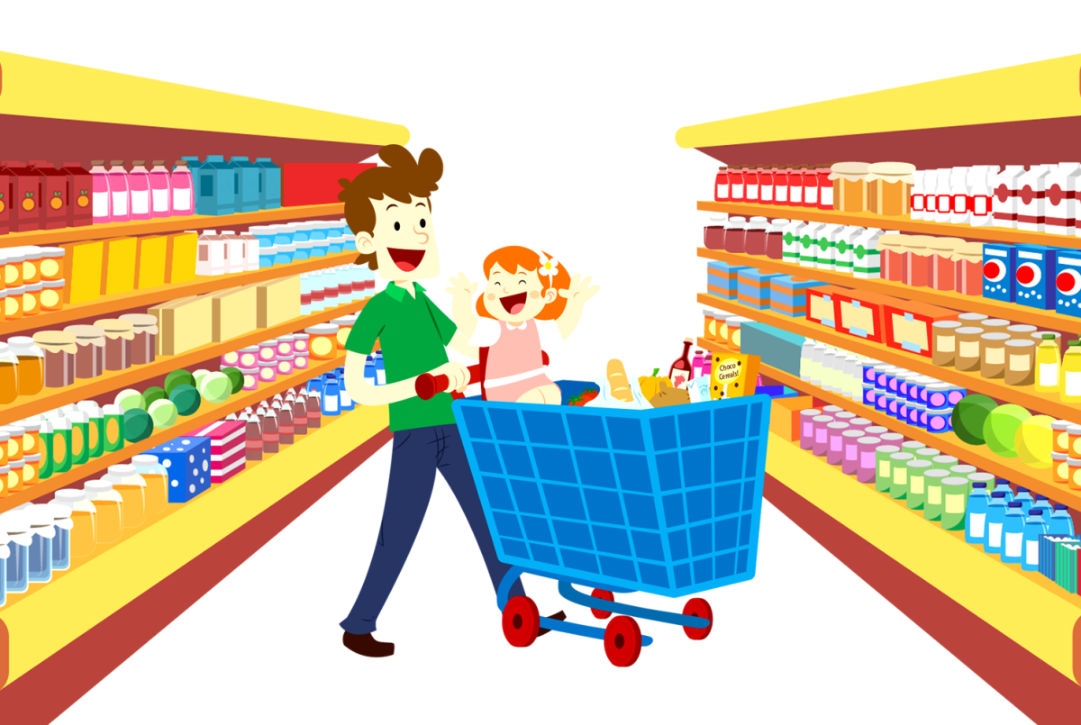 Супермаркет иллюстрация