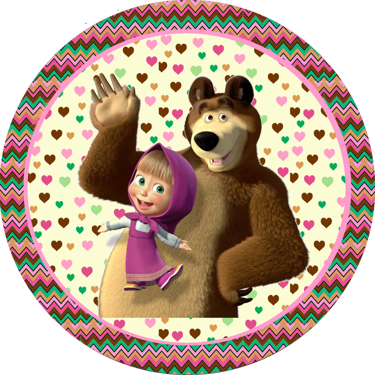 Медведь сахарная печать