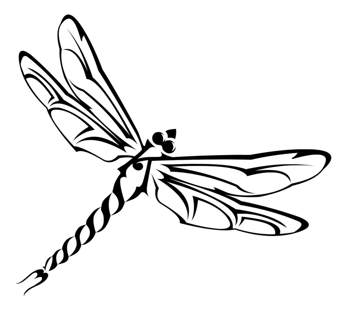 Стрекоза раскраска для детей