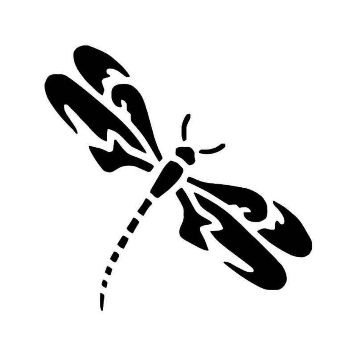 Стрекоза стилизация