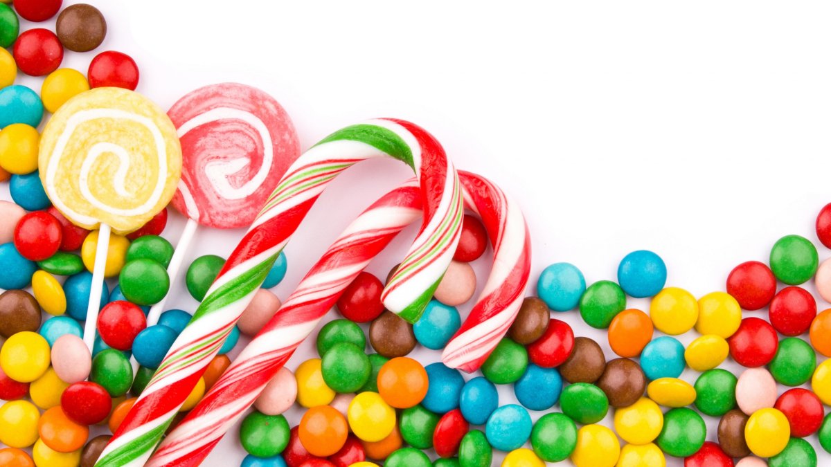 Много конфет