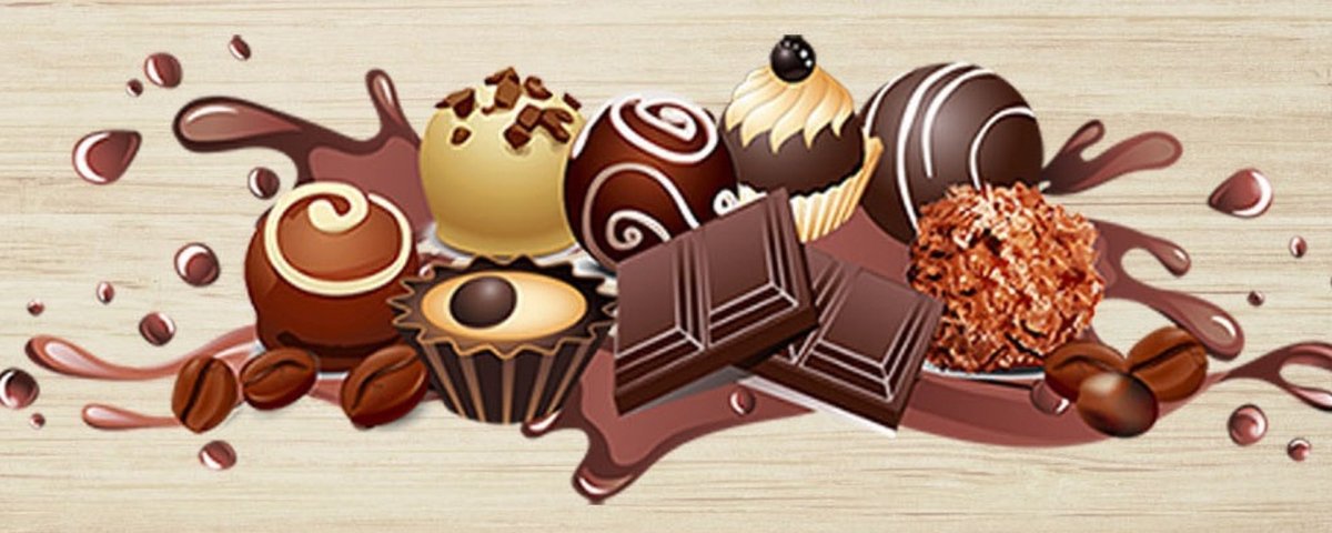 Конфета в фантике на белом фоне