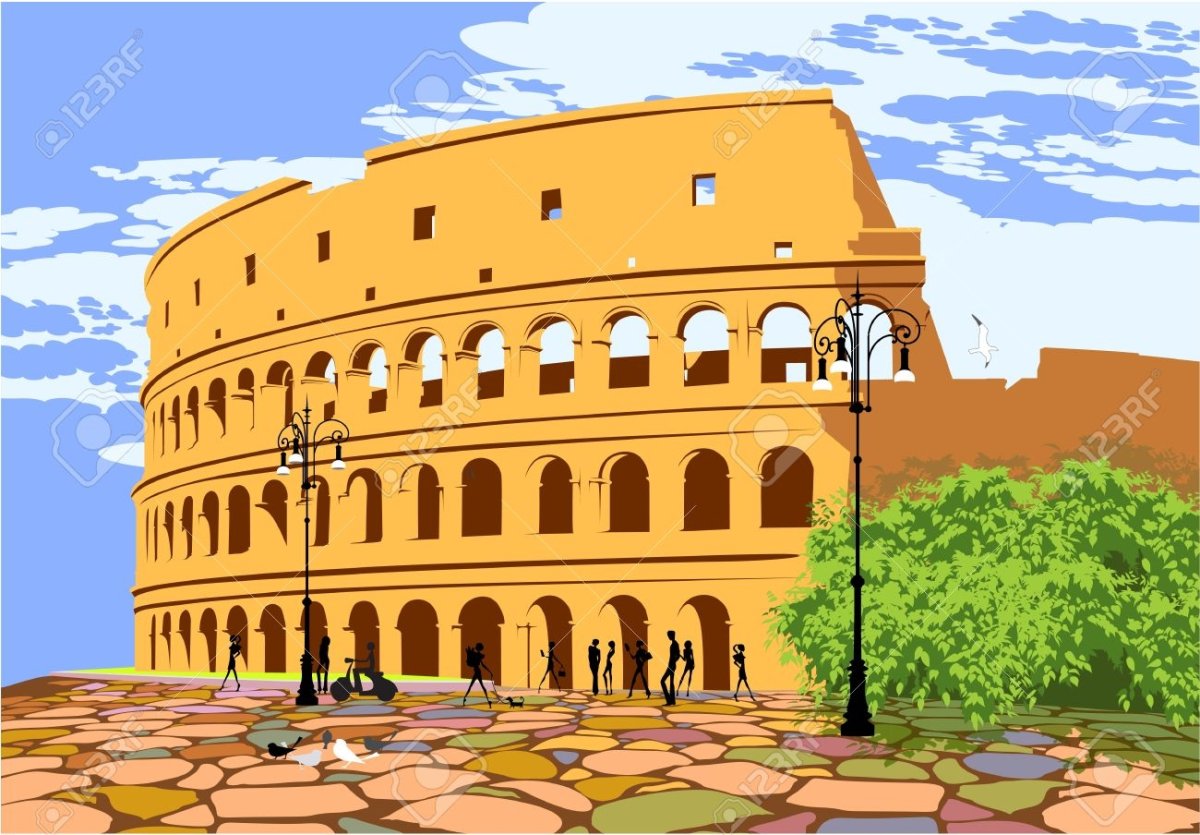 Древняя Греция вектор амфитеатр