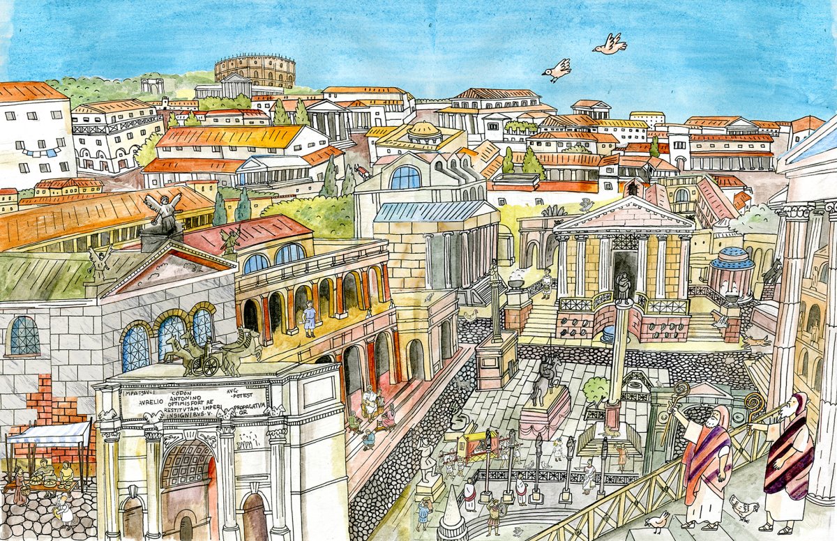 Рим иллюстрации