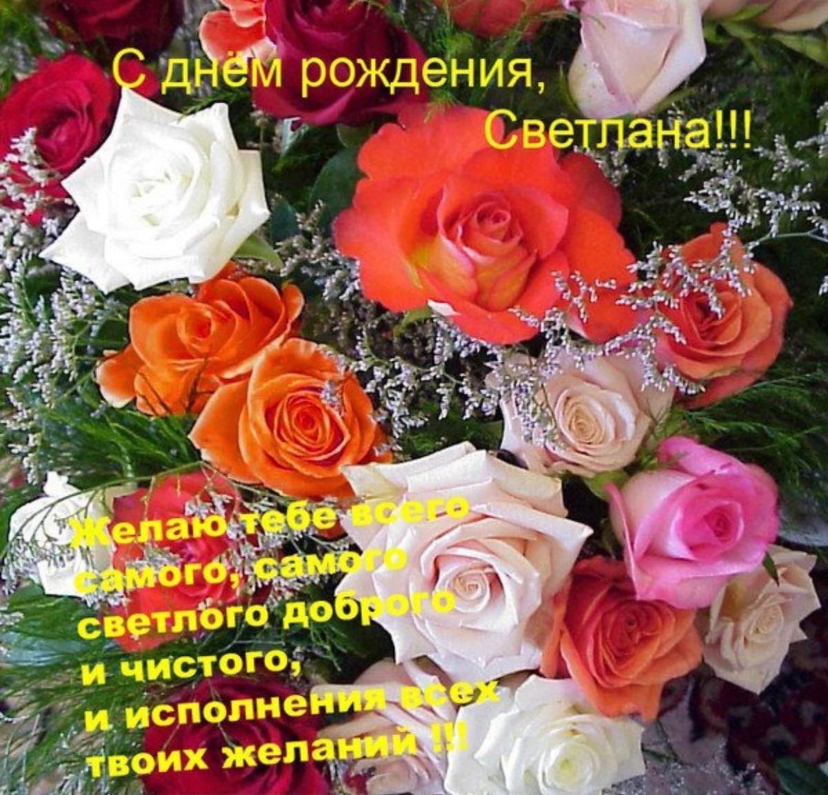 С днем рожления Светланка