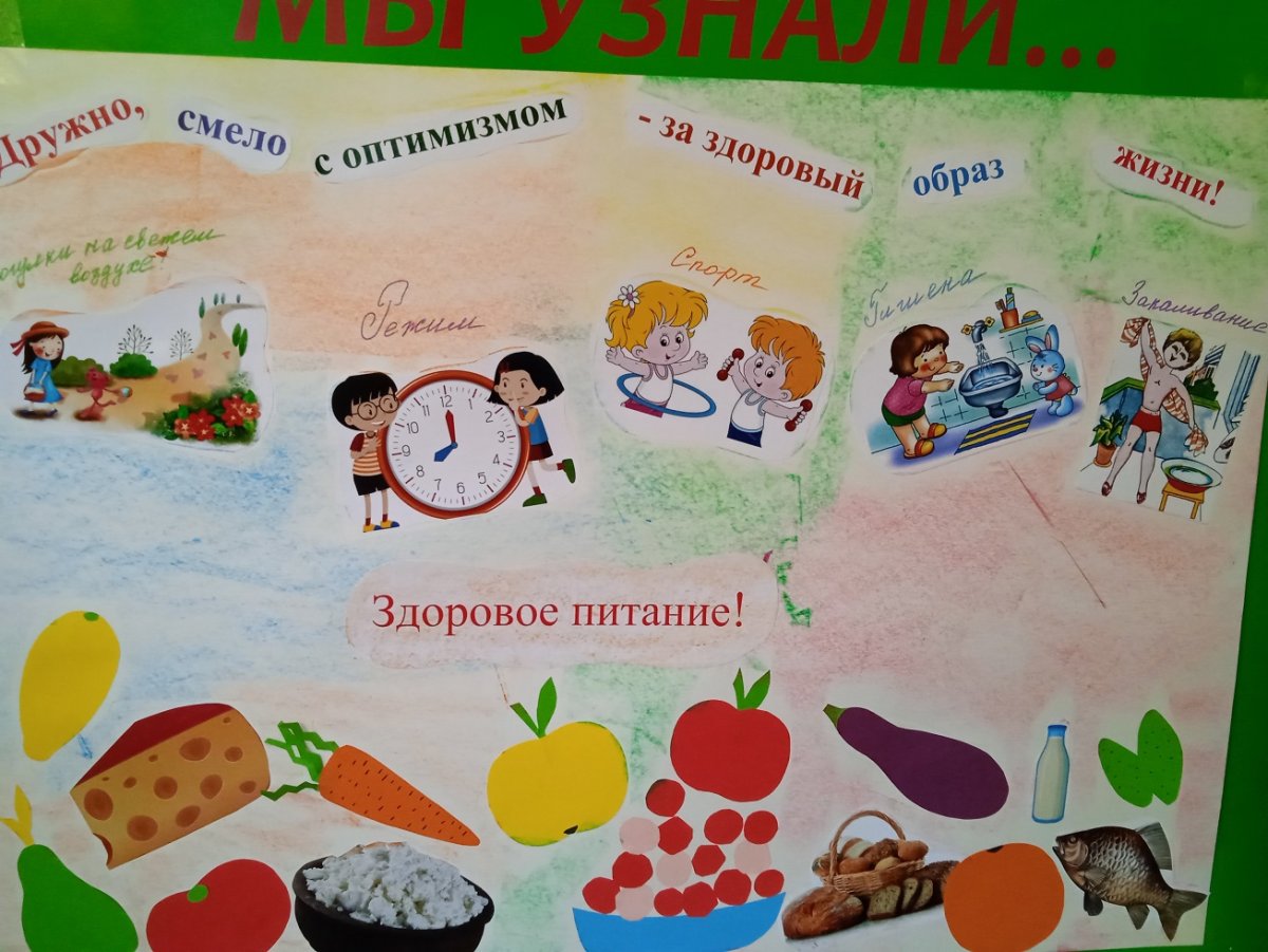 Плакат призывающий к ЗОЖ