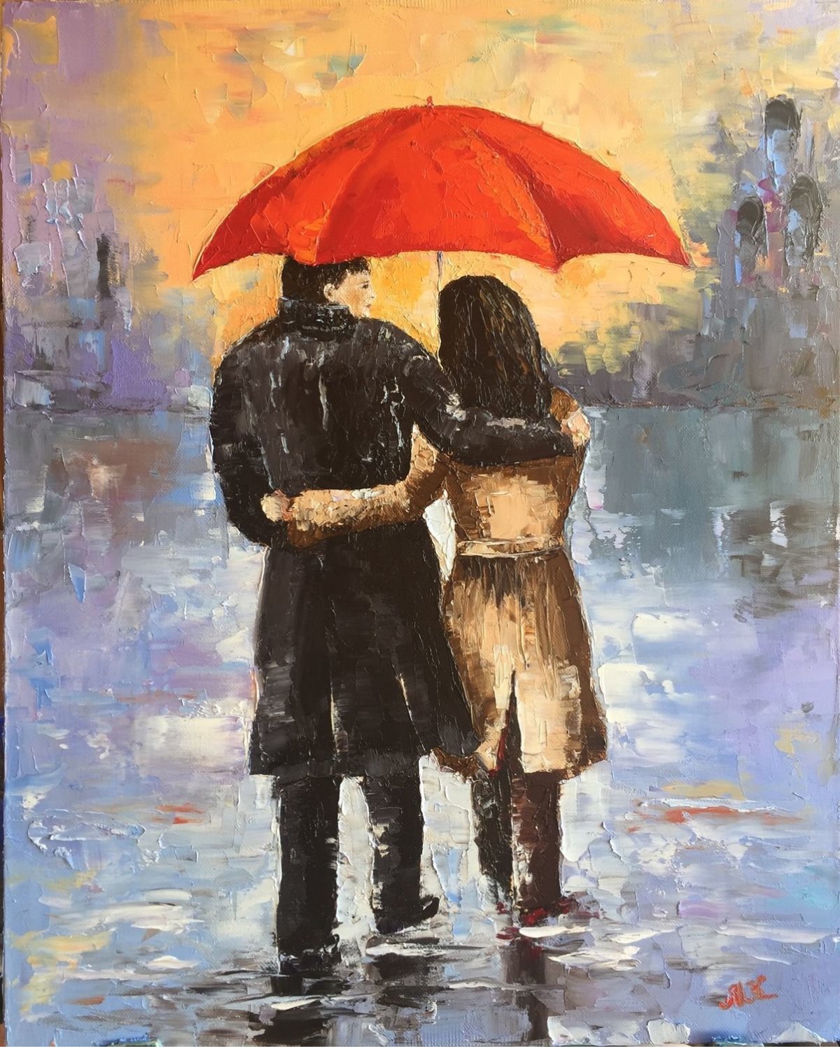 Влюбленные под дождем