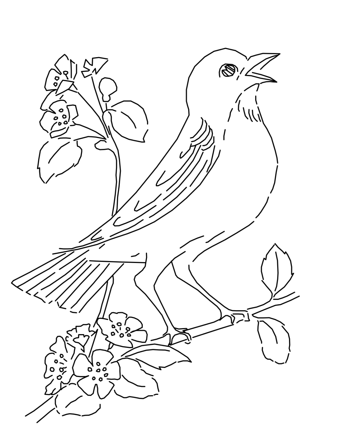 Рисование птиц по точкам