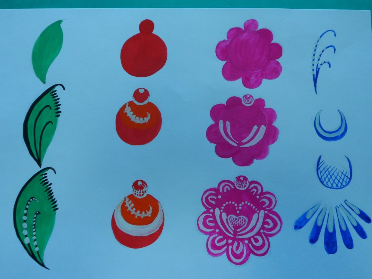 Искусство детям Городецкая роспись