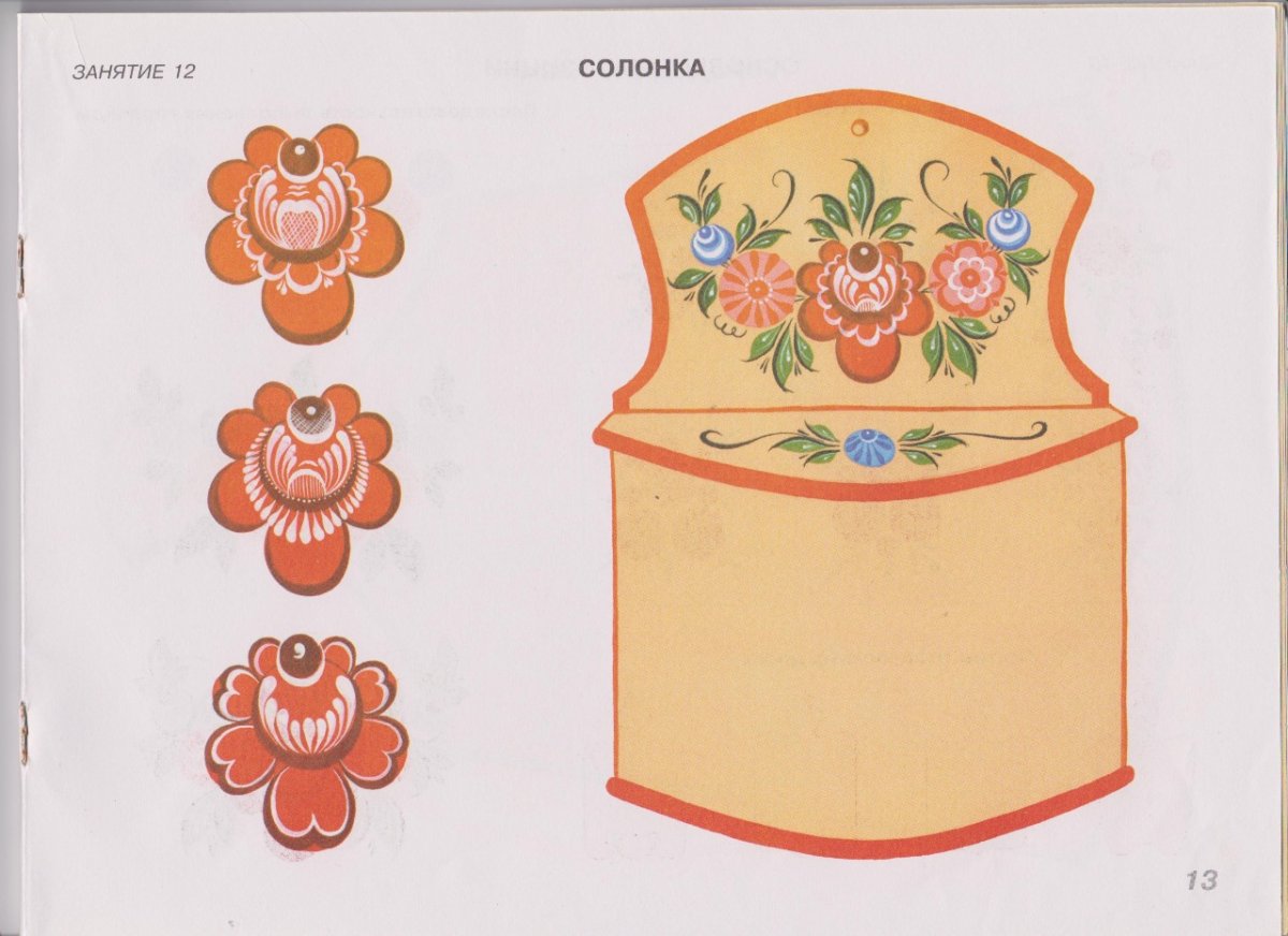 Городецкая роспись поэтапная роспись