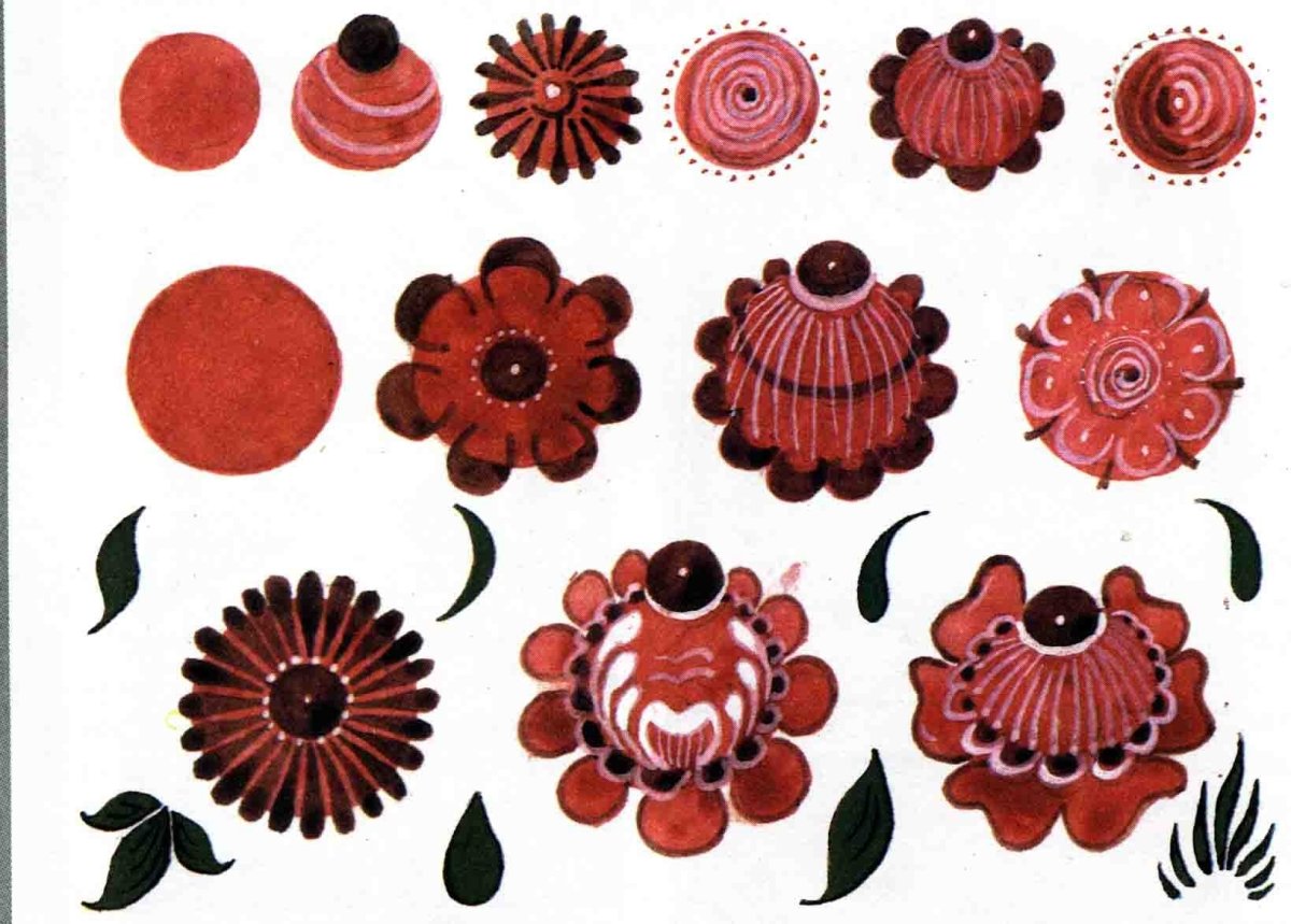 Городецкая роспись. Раскраска