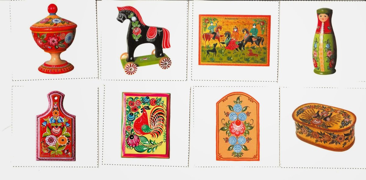 Городецкая роспись замалевок