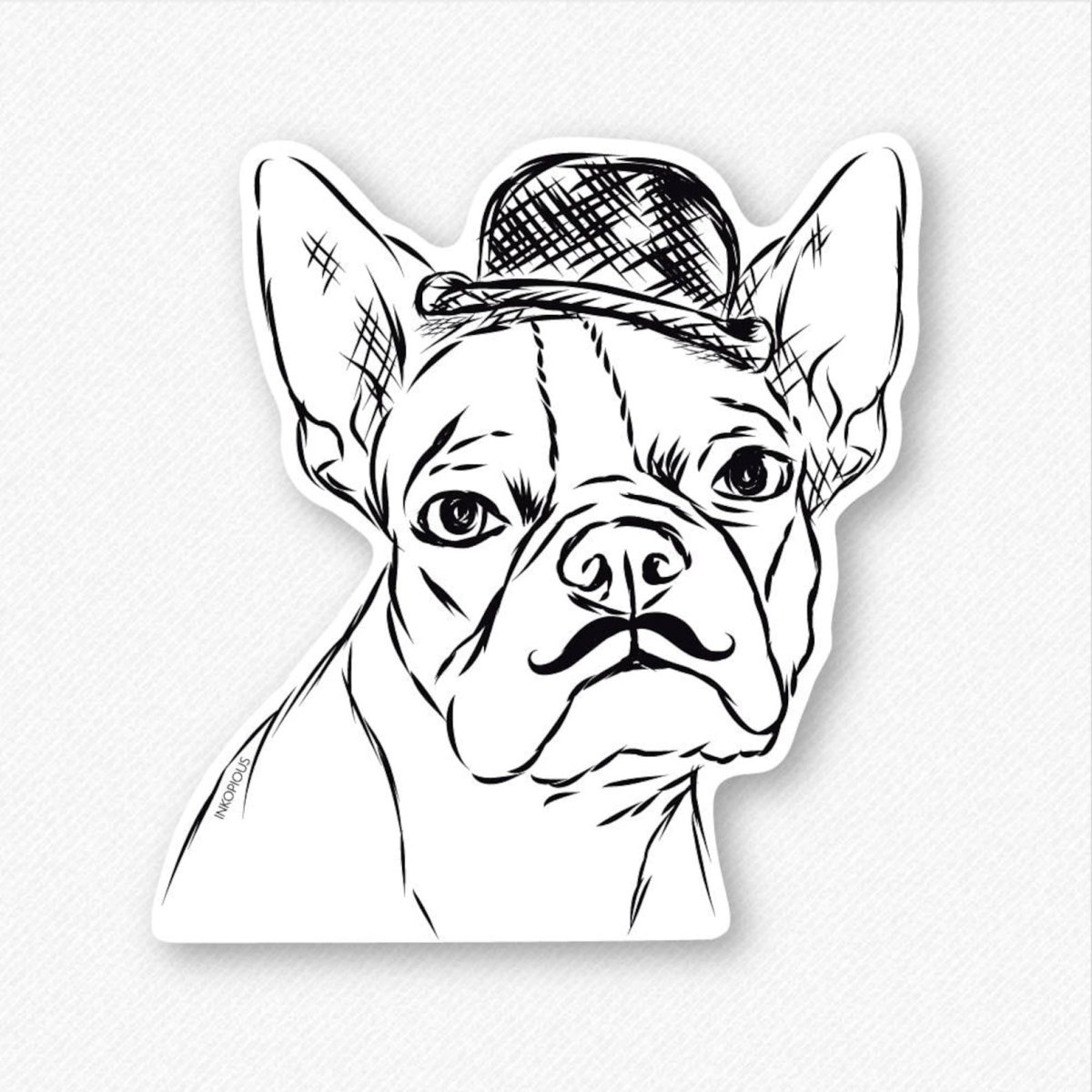 Разукрашка французский бульдог