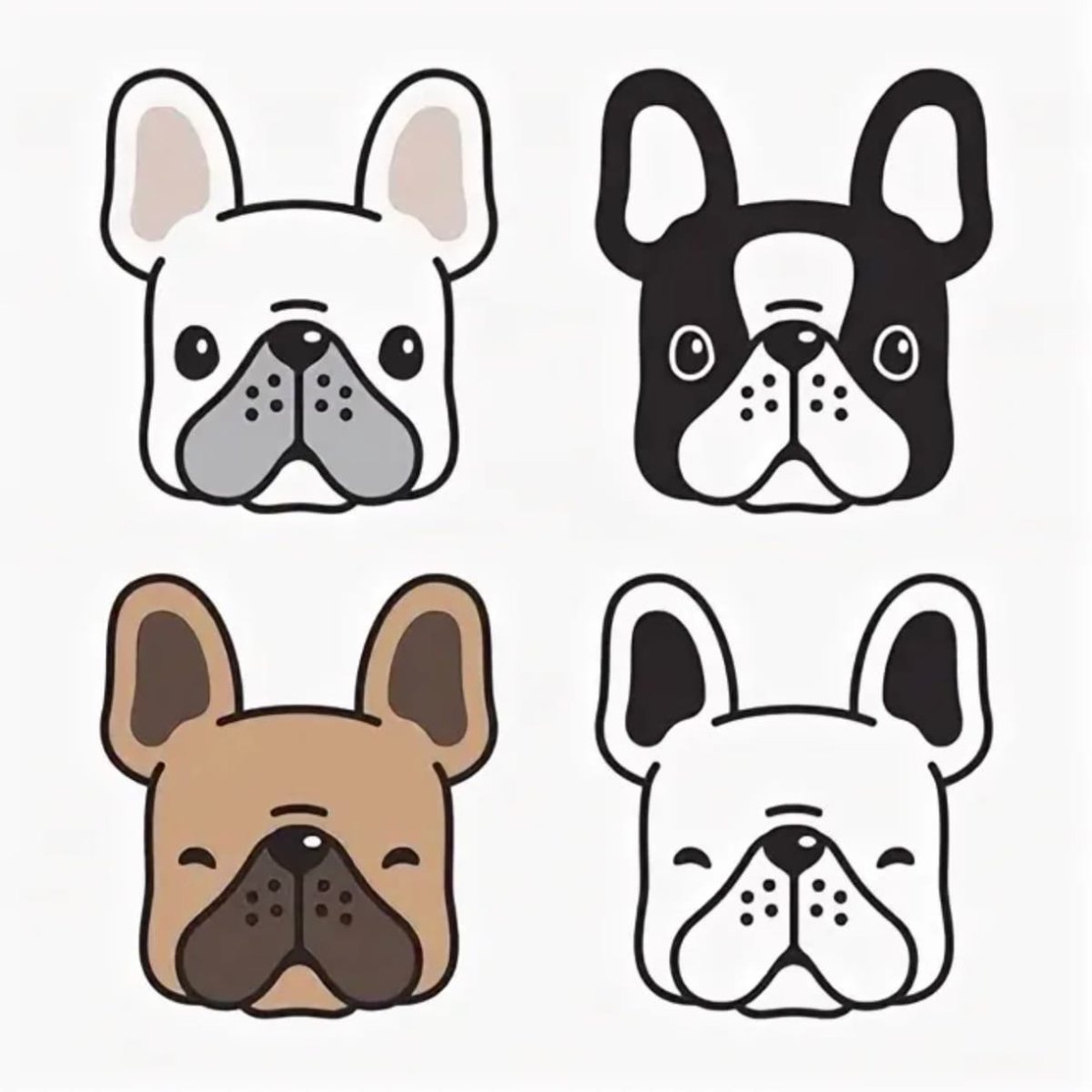 Бульдог эскиз