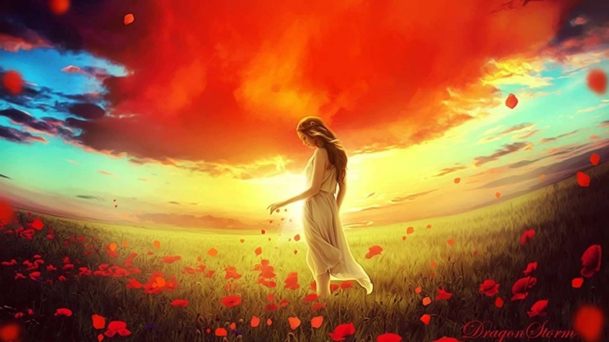 Девушка на заре