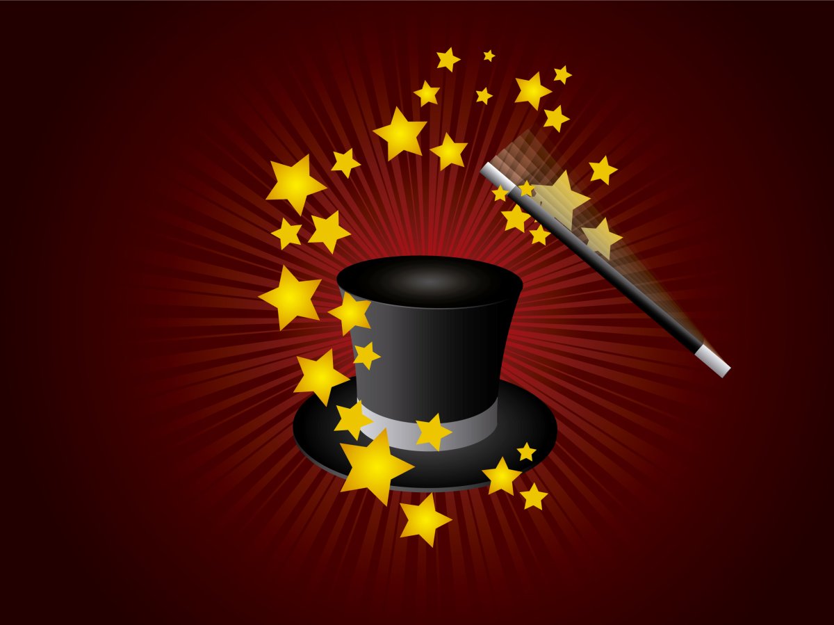 Волшебная шляпа на красивом фоне