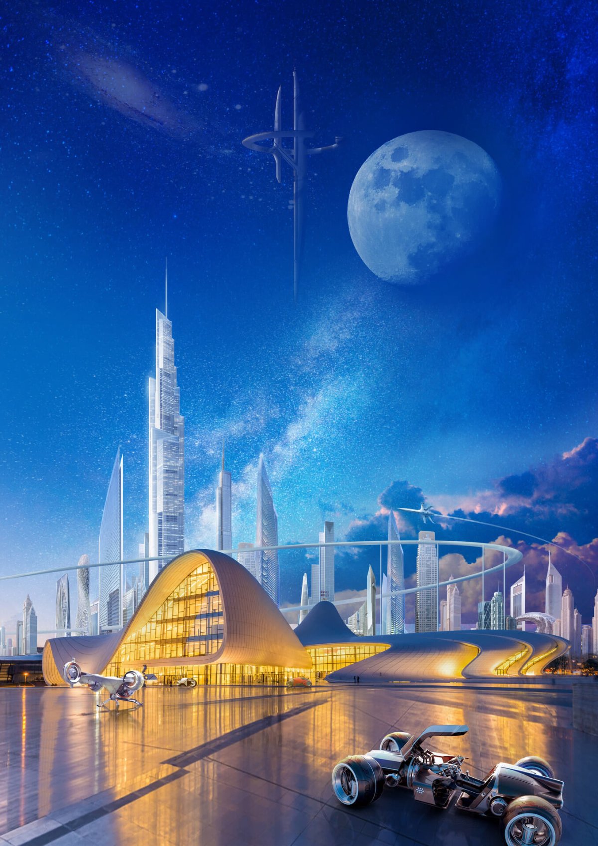 Футуристический город