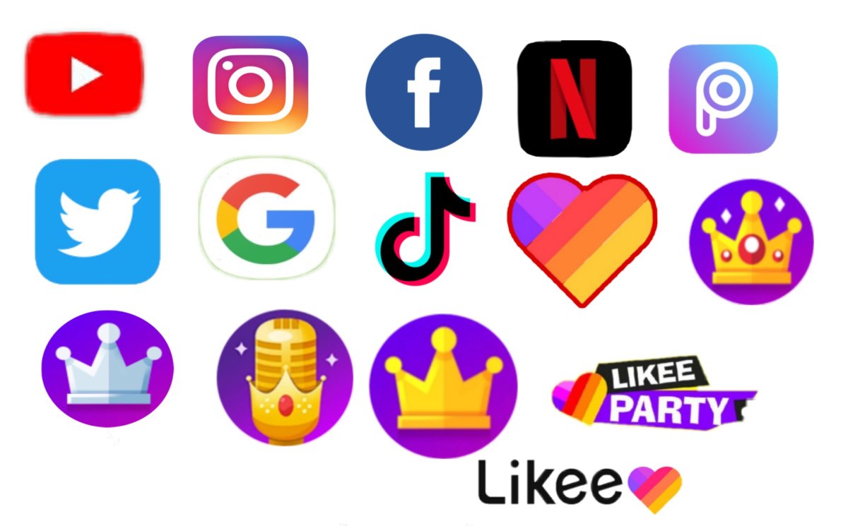 Значок инстагармма и тиктиока