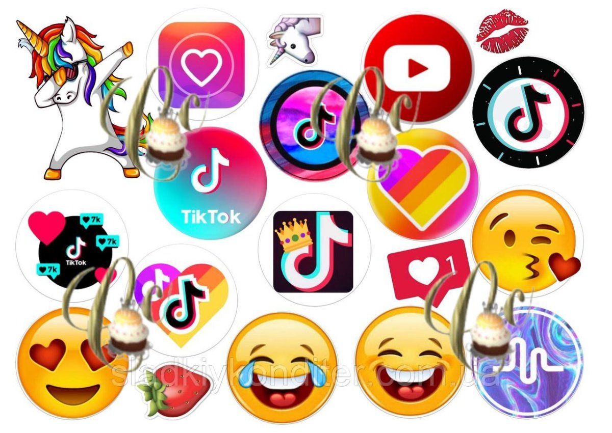 Красивые значки соц сетей