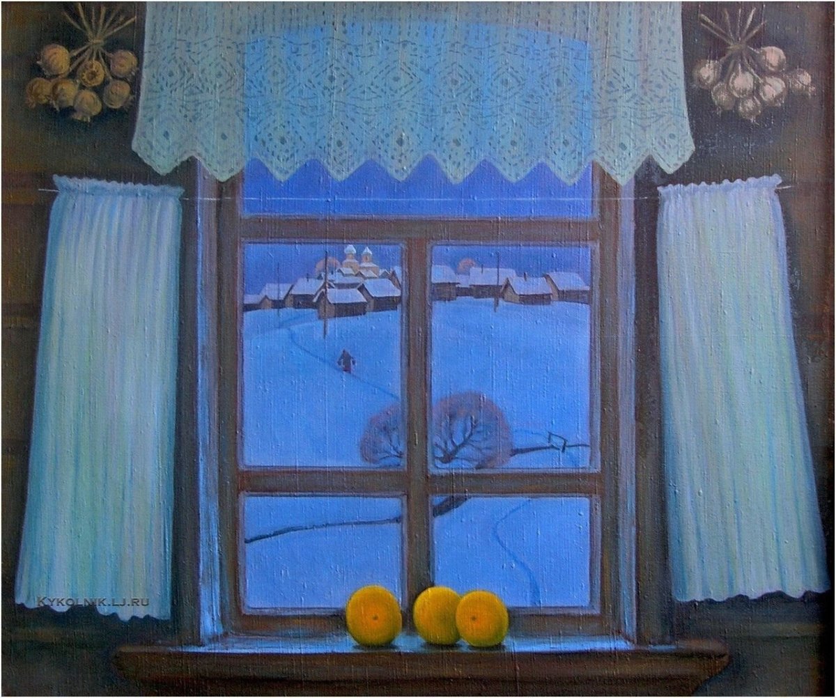 Деревенский домик внутри