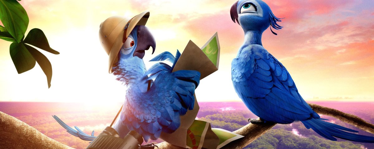Попугай Голубчик из мультика Рио