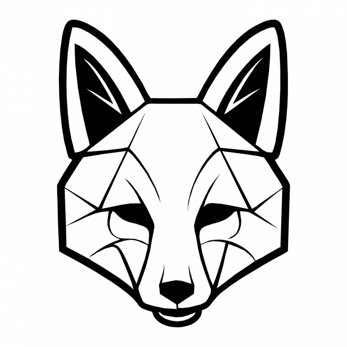 Голова лисы спереди