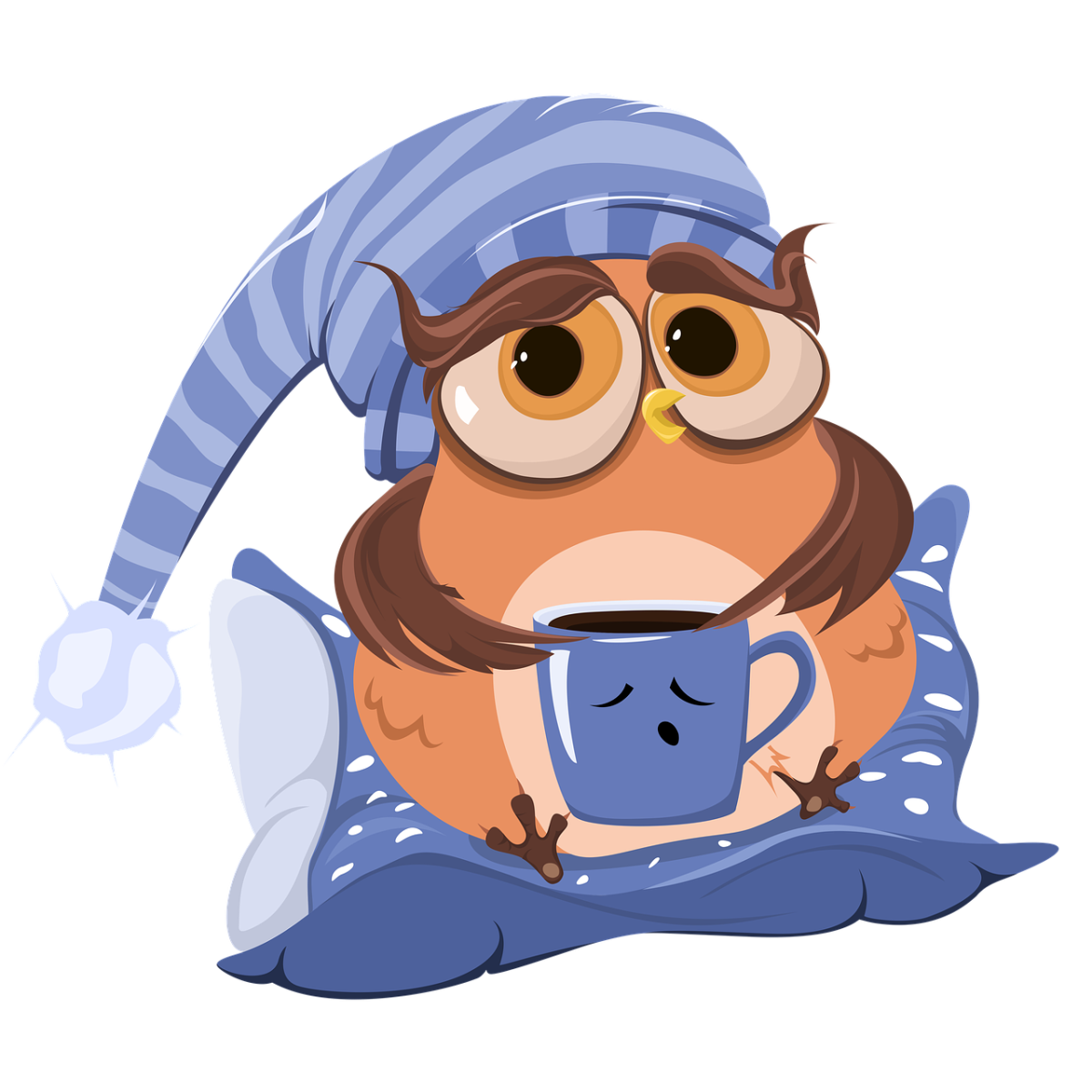 Сонный стикер