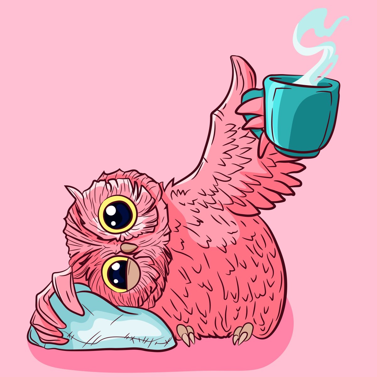 Сова спит днем