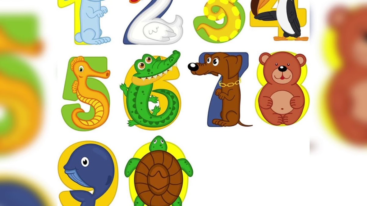 Весёлые цифры для оформления