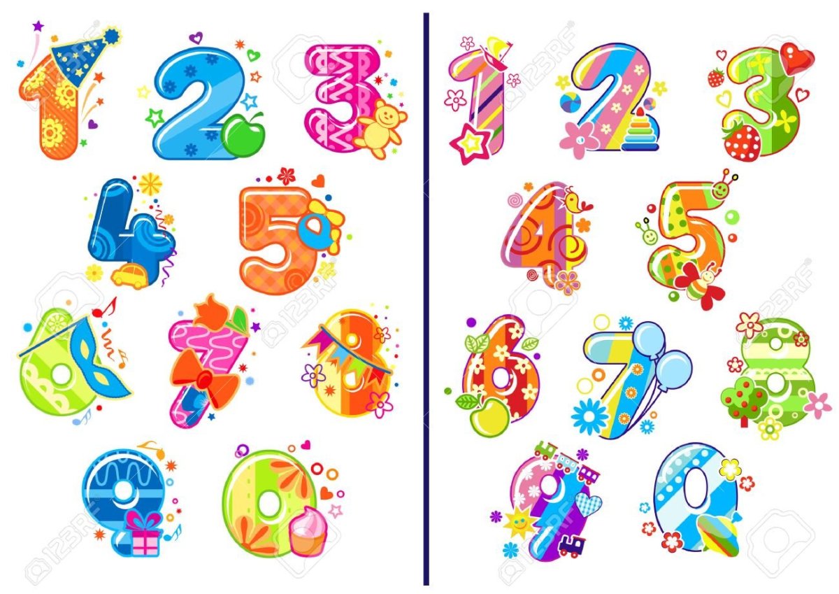 Весёлые цифры фигуры