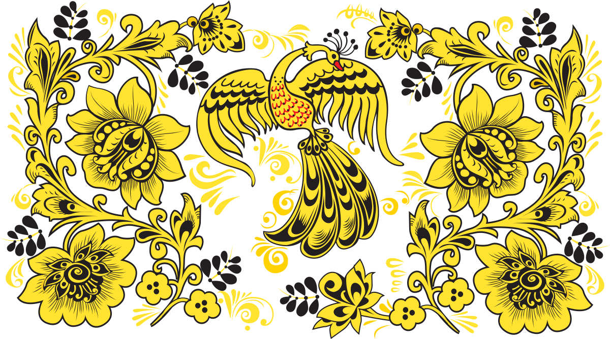 Хохломская роспись вектор