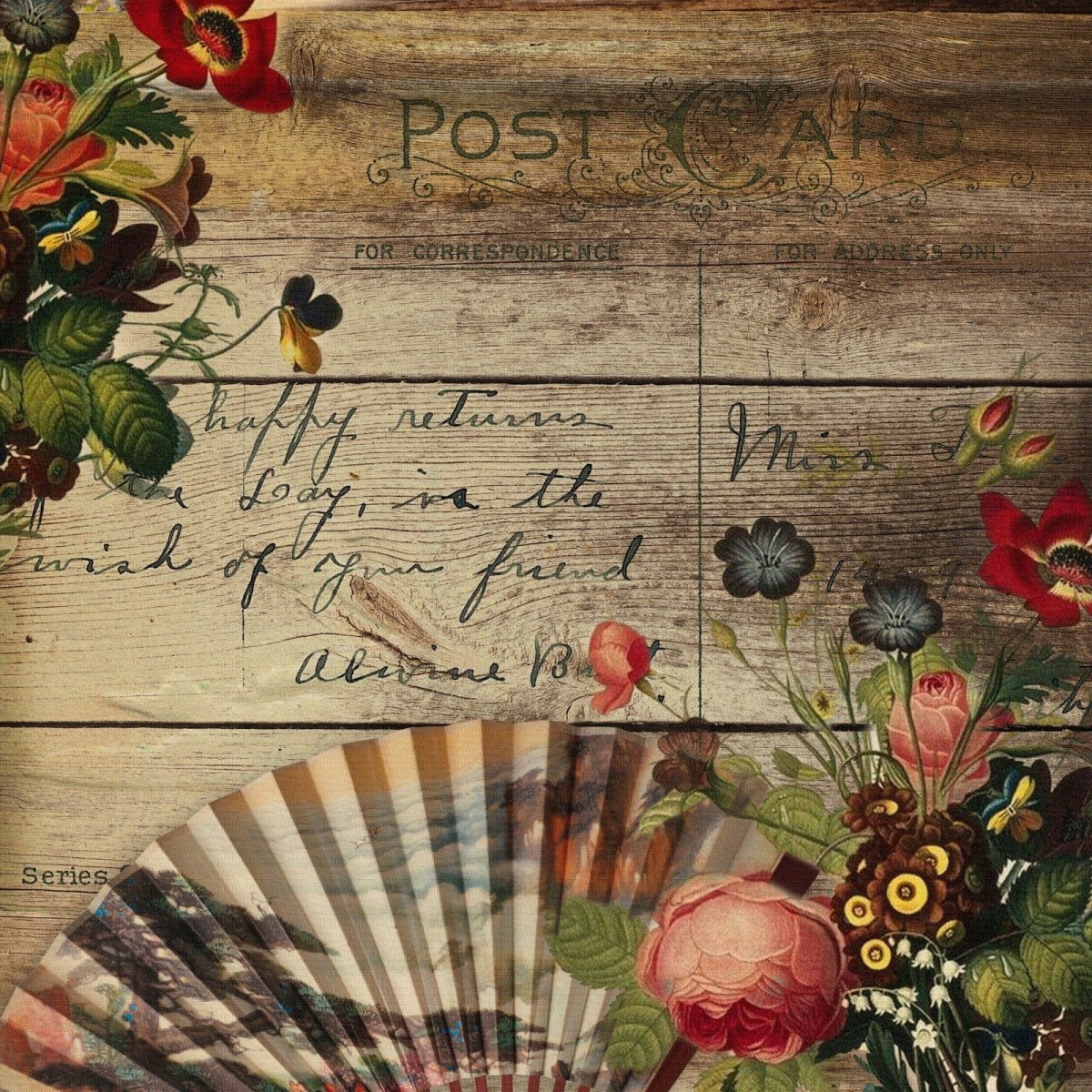 Ретро фоны для декупажа