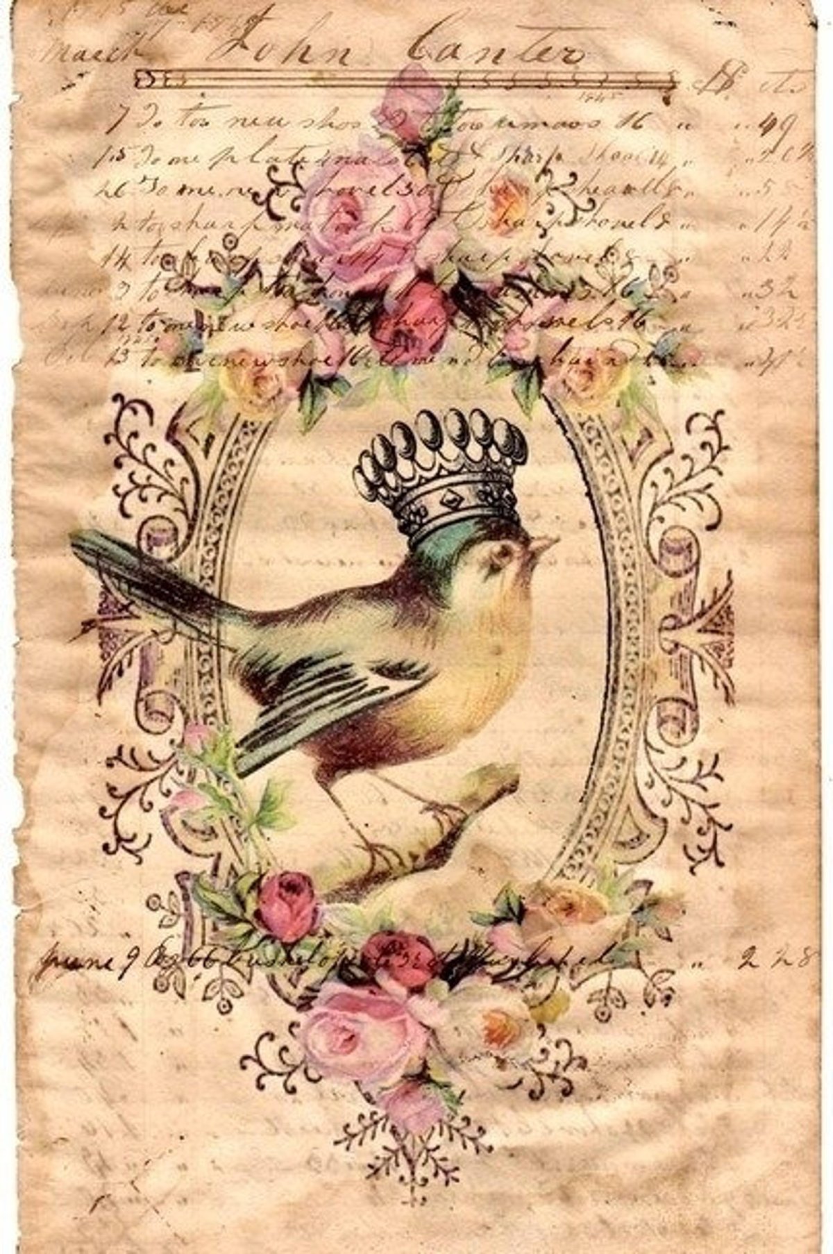 Птицы в винтажном стиле